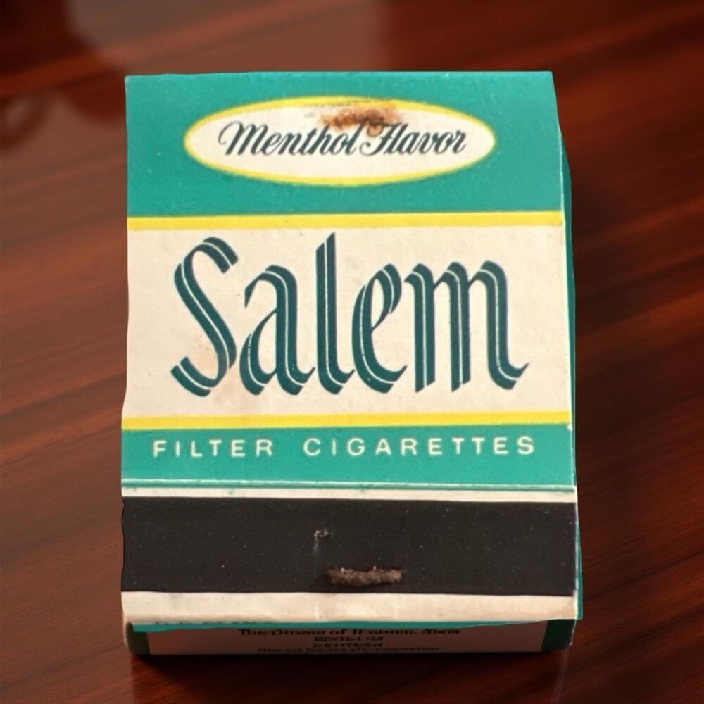 Vintage Salam Menthol Filtered Cigarettes Matchbook Unstruck